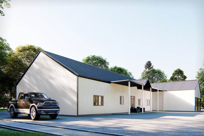 Home Plan - Exterior - Other Elevation 3 for Barndominium House Plan #1107-18 - 4 bed, 4.5 bath