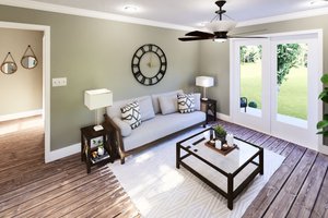 Exterior - Front Elevation 5 for Cottage House Plan #44-301 - 1 bed, 1 bath