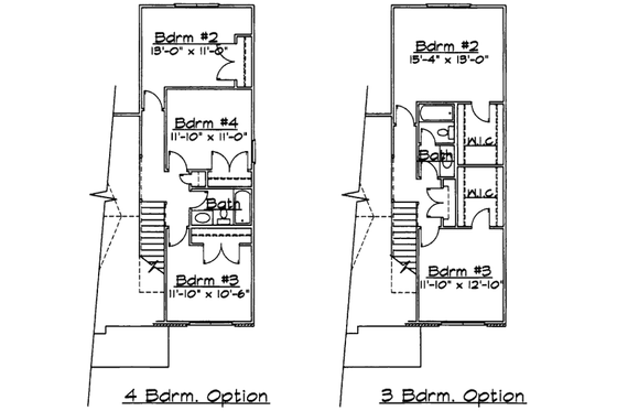 Floor Plan - Upper Floor for Traditional House Plan #31-125 - 4 bed, 2.5 bath