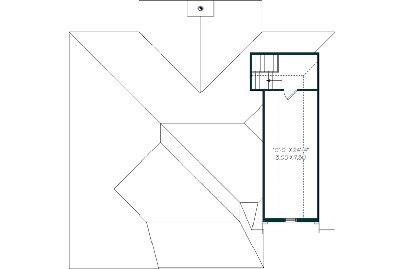 Home Plan - Floor Plan - Other Floor for Country House Plan #23-2231 - 2 bed, 1 bath