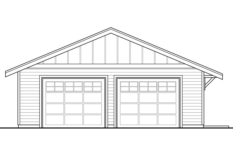 Architectural House Design - Exterior - Front Elevation 3 for Prairie House Plan #124-1006 - 2 bed, 2 bath