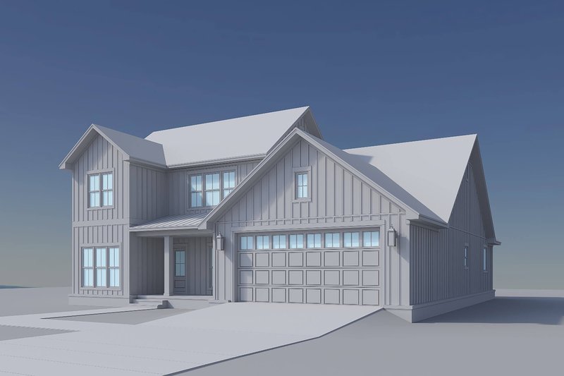 Dream House Plan - Exterior - Front Elevation 11 for Farmhouse House Plan #430-437 - 4 bed, 2.5 bath