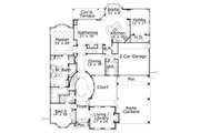 European Style House Plan - 6 Beds 5 Baths 5521 Sq/Ft Plan #411-849 