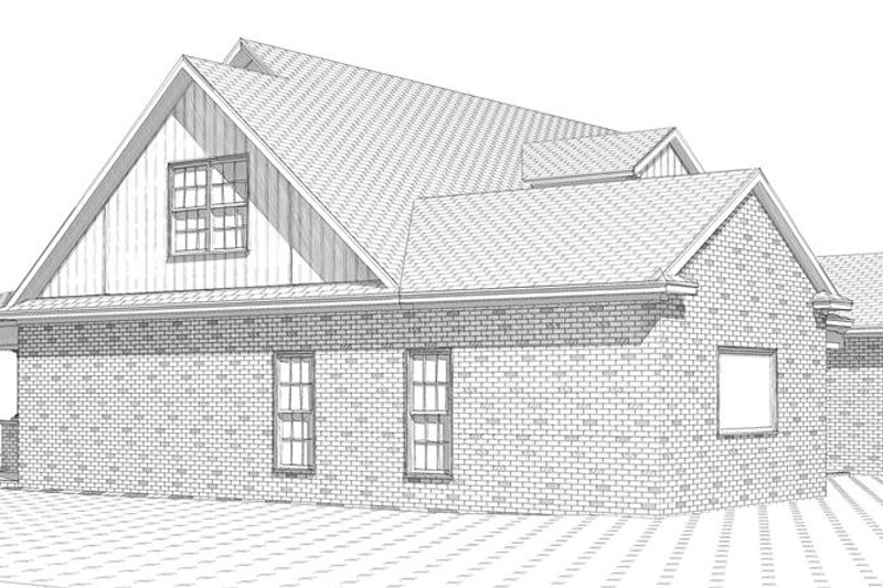 Home Plan - Left Side Elevation