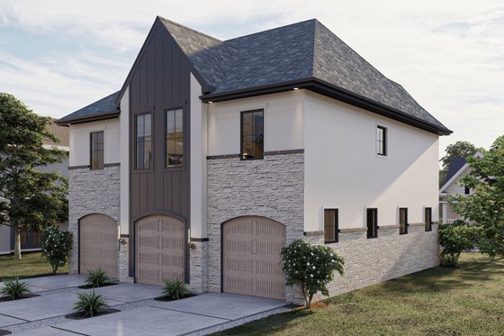 Exterior - Other Elevation 7 for European House Plan #455-711 - 3 bed, 2.5 bath