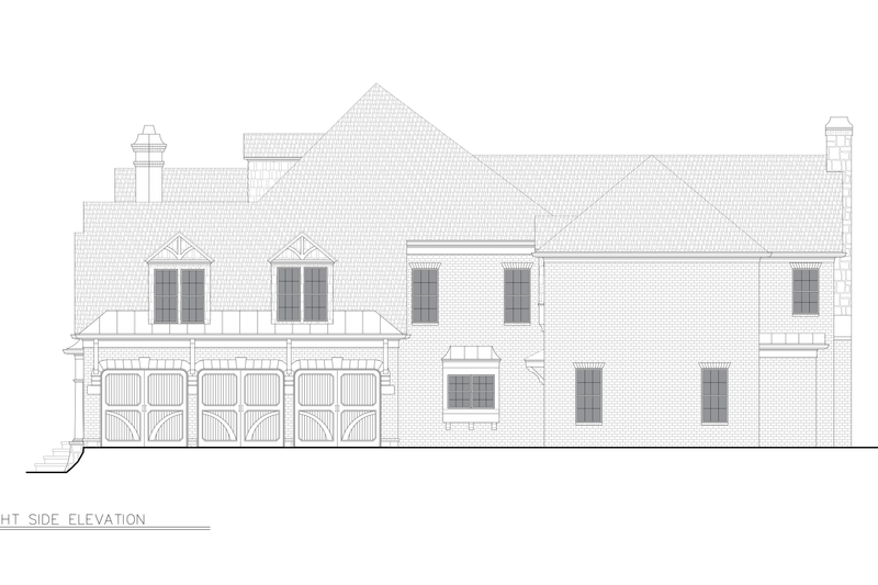 House Plan Design - Exterior - Rear Elevation 2 for Classical House Plan #54-701 - 5 bed, 4.5 bath
