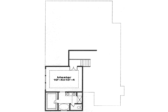 Floor Plan - Upper Floor for Traditional House Plan #6-178 - 4 bed, 2 bath