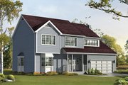 Traditional Style House Plan - 4 Beds 2.5 Baths 2617 Sq/Ft Plan #57-459 