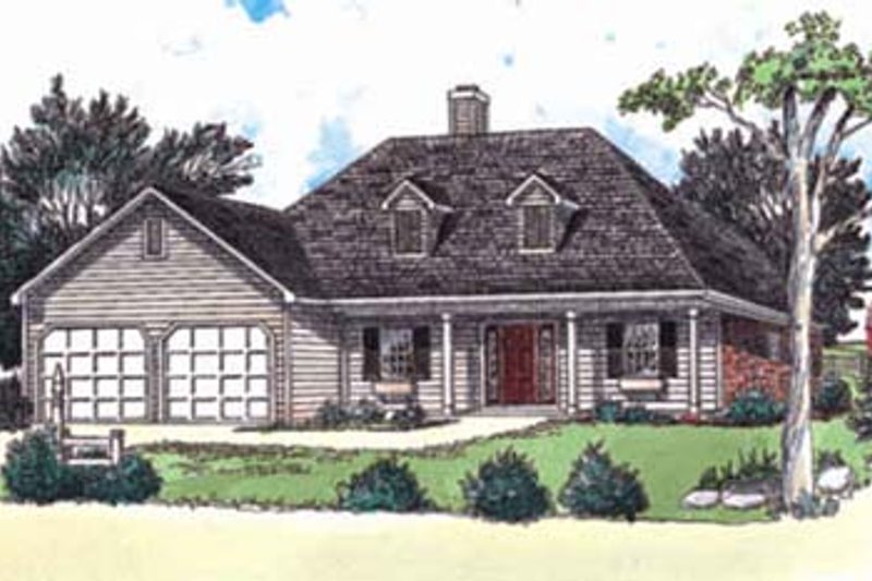 Traditional Style House Plan - 3 Beds 2 Baths 1294 Sq/Ft Plan #16-109