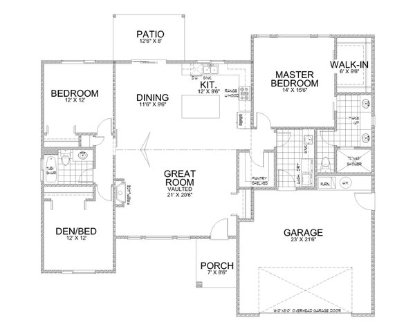 Contemporary Floor Plan - Main Floor Plan #112-197