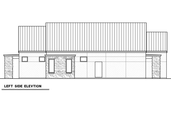 Exterior - Other Elevation for European House Plan #1070-257 - 3 bed, 2 bath