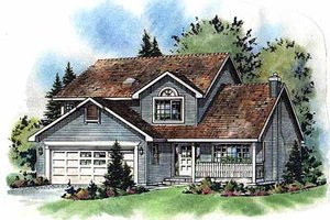 Traditional Exterior - Front Elevation Plan #18-269
