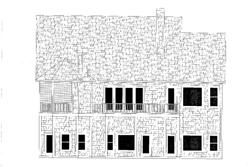 Architectural House Design - Exterior - Rear Elevation for Cottage House Plan #437-107 - 3 bed, 3.5 bath