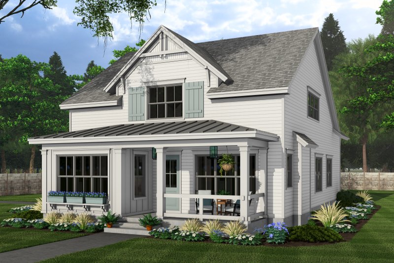 Home Plan - Exterior - Front Elevation 3 for Farmhouse House Plan #51-1271 - 4 bed, 3.5 bath