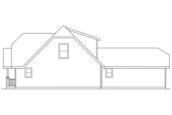 Exterior - Other Elevation 1 for Traditional House Plan #124-307 - 3 bed, 2.5 bath