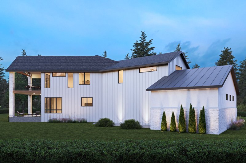 House Design - Exterior - Front Elevation 3 for Farmhouse House Plan #1066-285 - 4 bed, 5 bath