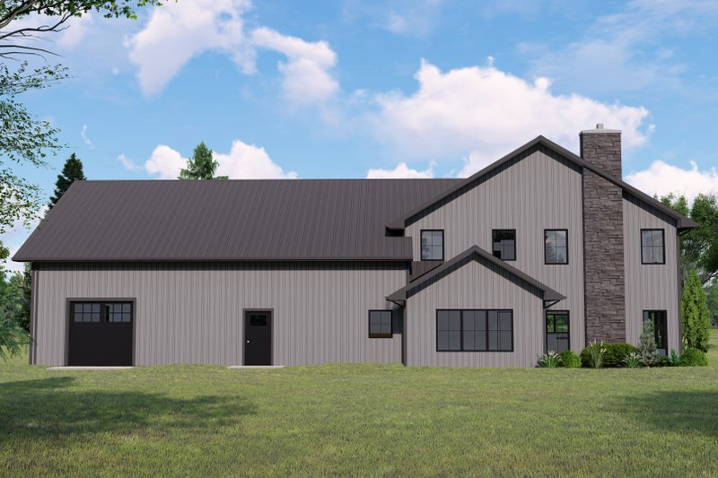 Architectural House Design - Exterior - Rear Elevation for Farmhouse House Plan #1064-127 - 3 bed, 2.5 bath