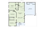 Traditional Style House Plan - 3 Beds 2 Baths 1250 Sq/Ft Plan #17-2888 