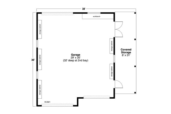 Architectural House Design - Farmhouse Floor Plan - Main Floor Plan #124-1288