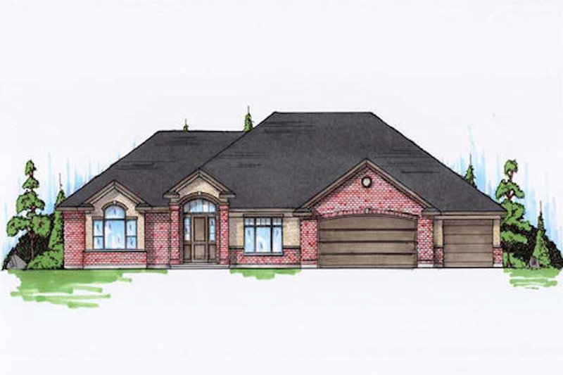 Dream House Plan - Traditional Exterior - Front Elevation Plan #5-362
