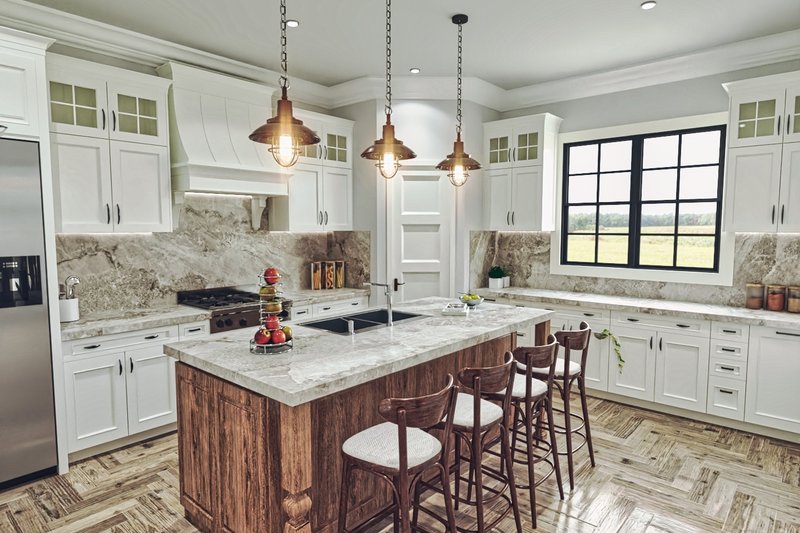 House Design - Interior - Kitchen for Craftsman House Plan #54-591 - 3 bed, 2.5 bath