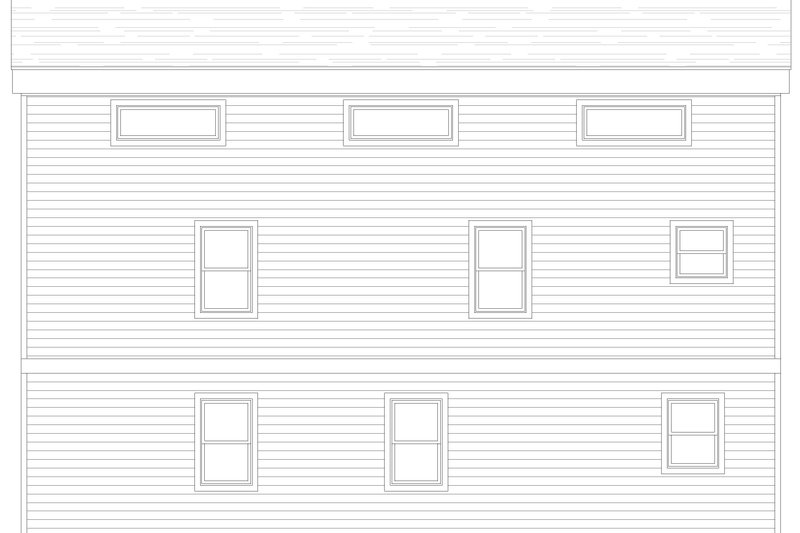 Architectural House Design - Exterior - Rear Elevation 1 for Country House Plan #932-1299 - 3 bed, 2 bath