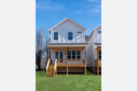 Exterior - Rear Elevation 1 for Farmhouse House Plan #1085-8 - 3 bed, 2.5 bath