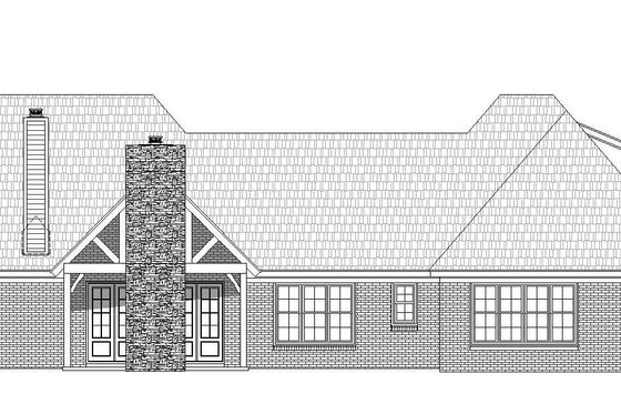 Exterior - Rear Elevation for Country House Plan #932-147 - 4 bed, 3.5 bath
