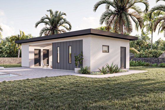 Exterior - Other Elevation for Modern House Plan #455-641, 1 bath