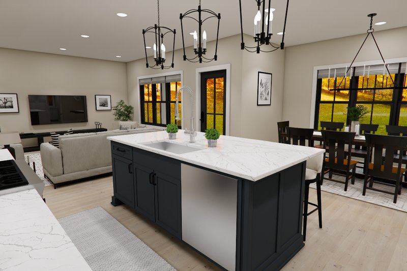 House Design - Interior - Kitchen for Farmhouse House Plan #51-1360 - 4 bed, 3.5 bath