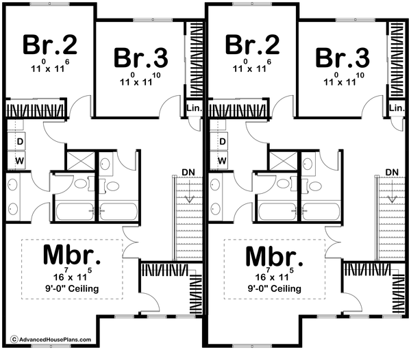 Dream House Plan - Modern Floor Plan - Upper Floor Plan #455-654