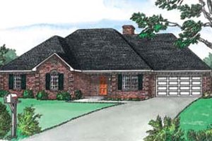 Traditional Exterior - Front Elevation Plan #16-117