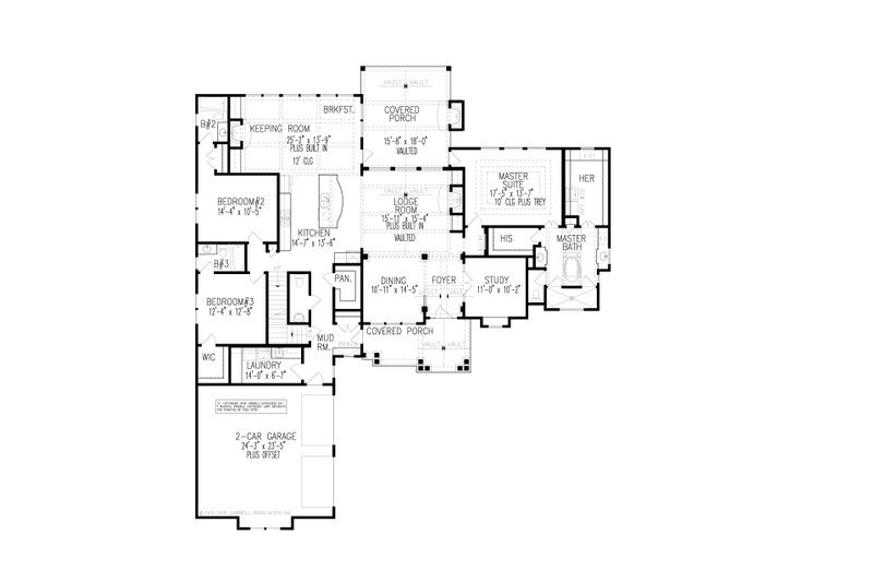 Dream House Plan - Floor Plan - Main Floor for Traditional House Plan #54-422 - 3 bed, 3.5 bath