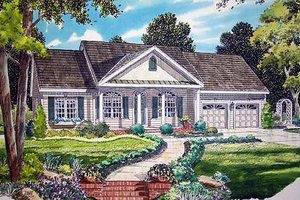Traditional Exterior - Front Elevation Plan #312-569