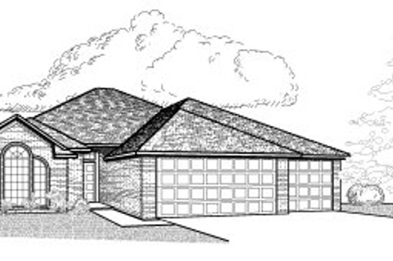 Exterior - Front Elevation for Traditional House Plan #65-301 - 4 bed, 2 bath