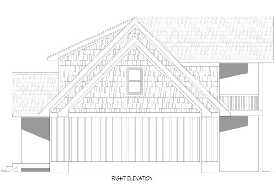 Exterior - Other Elevation 1 for Country House Plan #932-735 - 4 bed, 3.5 bath