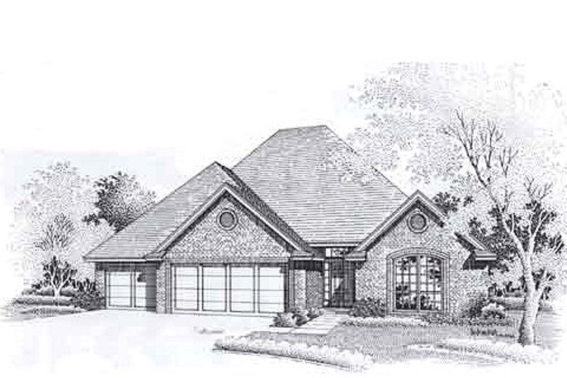 Traditional Style House Plan - 3 Beds 2 Baths 1861 Sq/Ft Plan #310-907