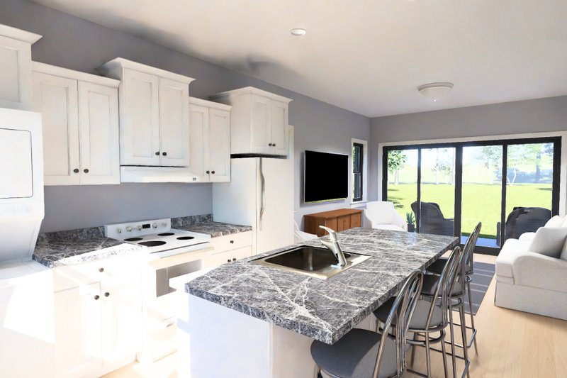House Blueprint - Interior - Kitchen 2 for Modern House Plan #513-2481 - 2 bed, 2 bath