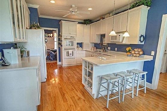 Kitchen - 2600 square foot Southern home