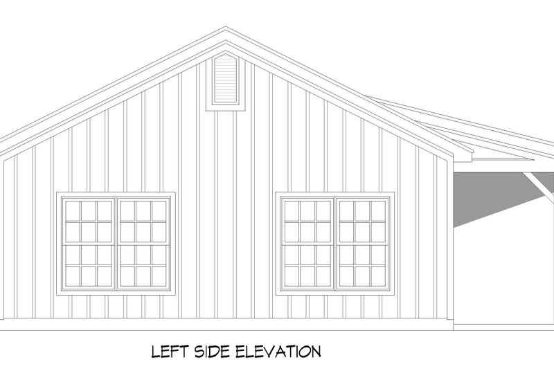 Ranch Style House Plan - 2 Beds 1 Baths 900 Sq/Ft Plan #932-747 ...