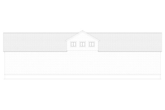 Exterior - Rear Elevation 2 for Barndominium House Plan #1060-83 - 3 bed, 3 bath
