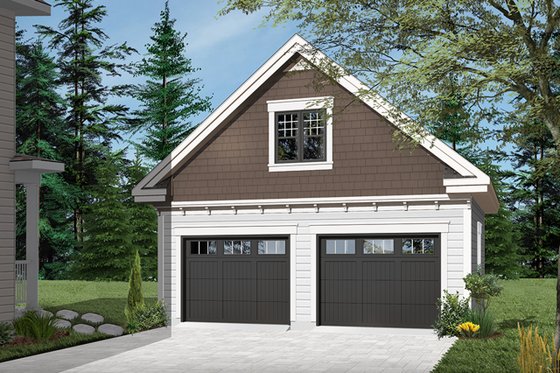 Exterior - Front Elevation 6 for Craftsman House Plan #23-2477, 0 bath