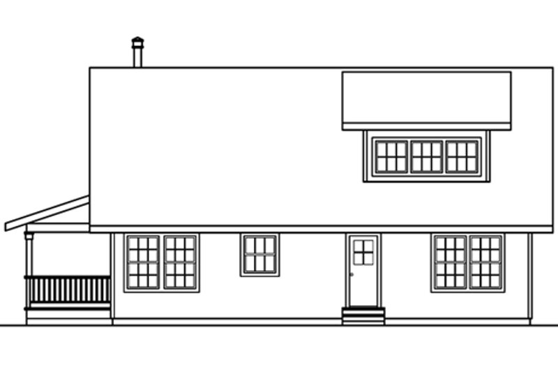 Home Plan - Exterior - Other Elevation 1 for Cabin House Plan #124-473 - 3 bed, 3 bath