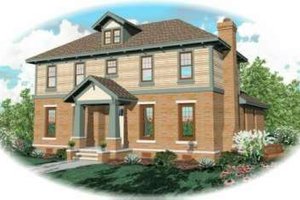 Colonial Exterior - Front Elevation Plan #81-438