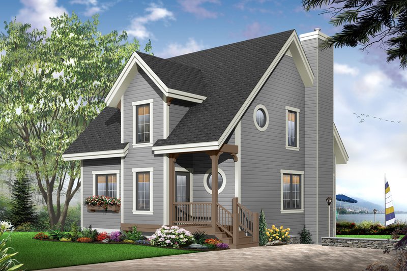 Dream House Plan - Exterior - Front Elevation 5 for Traditional House Plan #23-663 - 3 bed, 1.5 bath