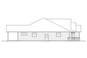 Exterior - Other Elevation for Ranch House Plan #124-1165 - 3 bed, 2 bath