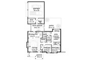 Craftsman Style House Plan - 3 Beds 2 Baths 1292 Sq/Ft Plan #45-374 