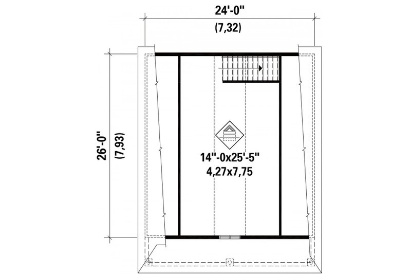 Home Plan - Floor Plan - Upper Floor for Traditional House Plan #25-4872, 0 bath