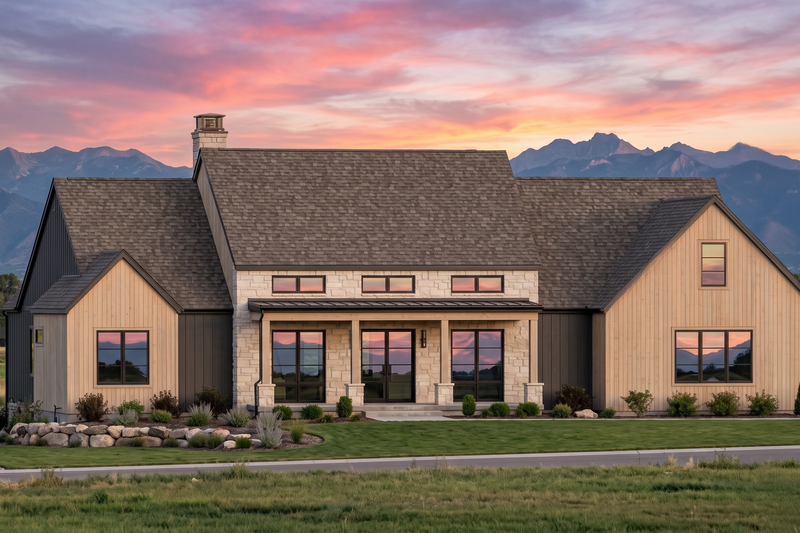 Dream House Plan - Exterior - Front Elevation 4 for Farmhouse House Plan #1096-209 - 4 bed, 3 bath