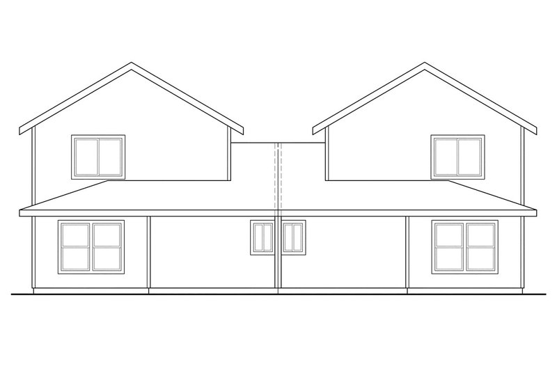 Dream House Plan - Exterior - Rear Elevation for Traditional House Plan #124-813 - 6 bed, 3 bath